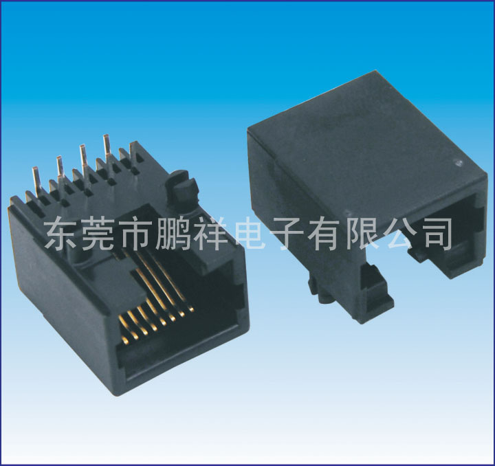 RJ45系列，8P8C&nbsp;90度全塑